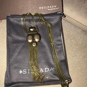 Brown gold necklace from silpada